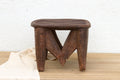 Nupe Carved Stool, "M" Design Legs