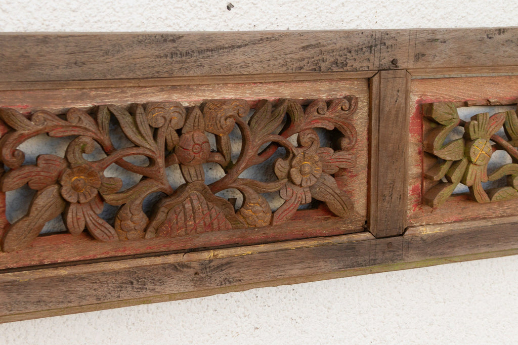 From the Silk Road, Antique Carved Wall Panel
