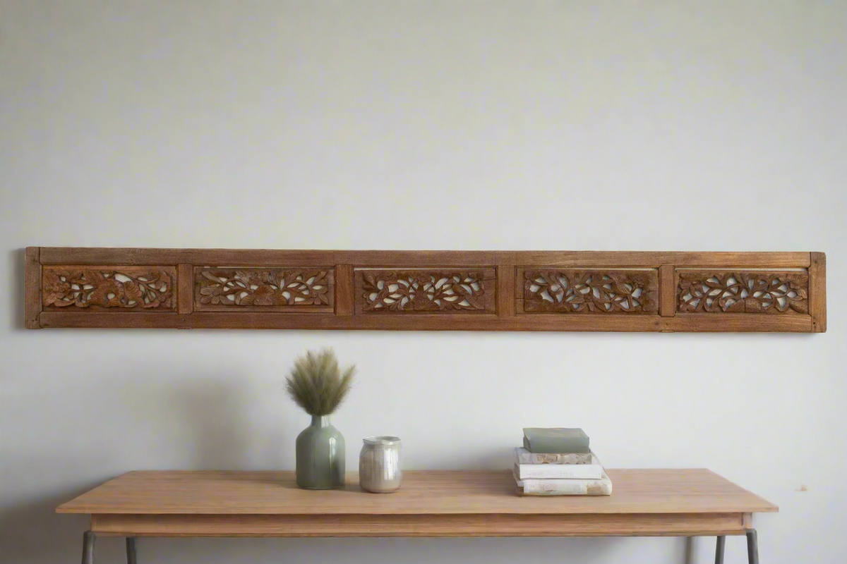 Radiant Rustic Botanical Salvaged Wall Panel