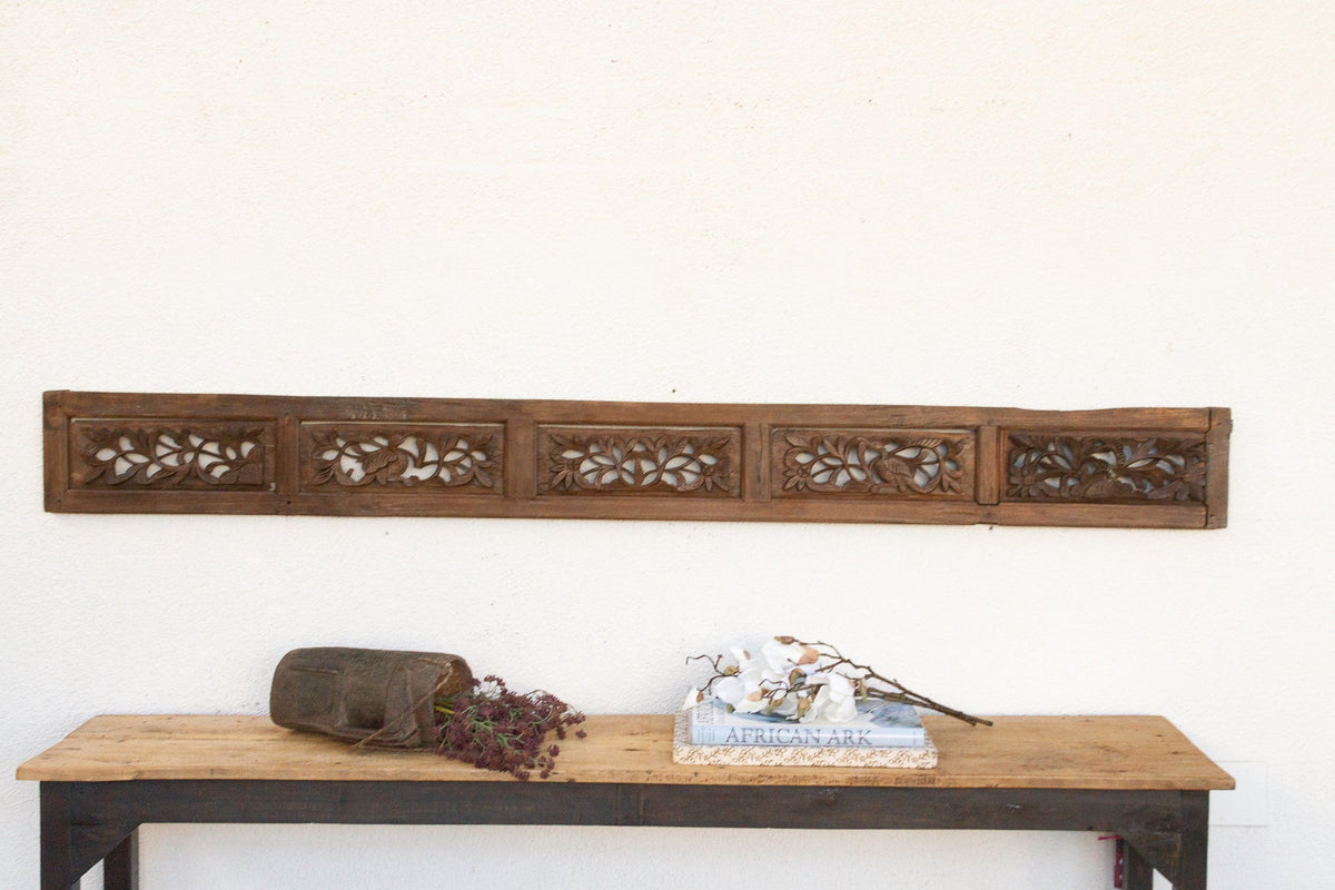 Sacred Foliage, Antique Asian Carving