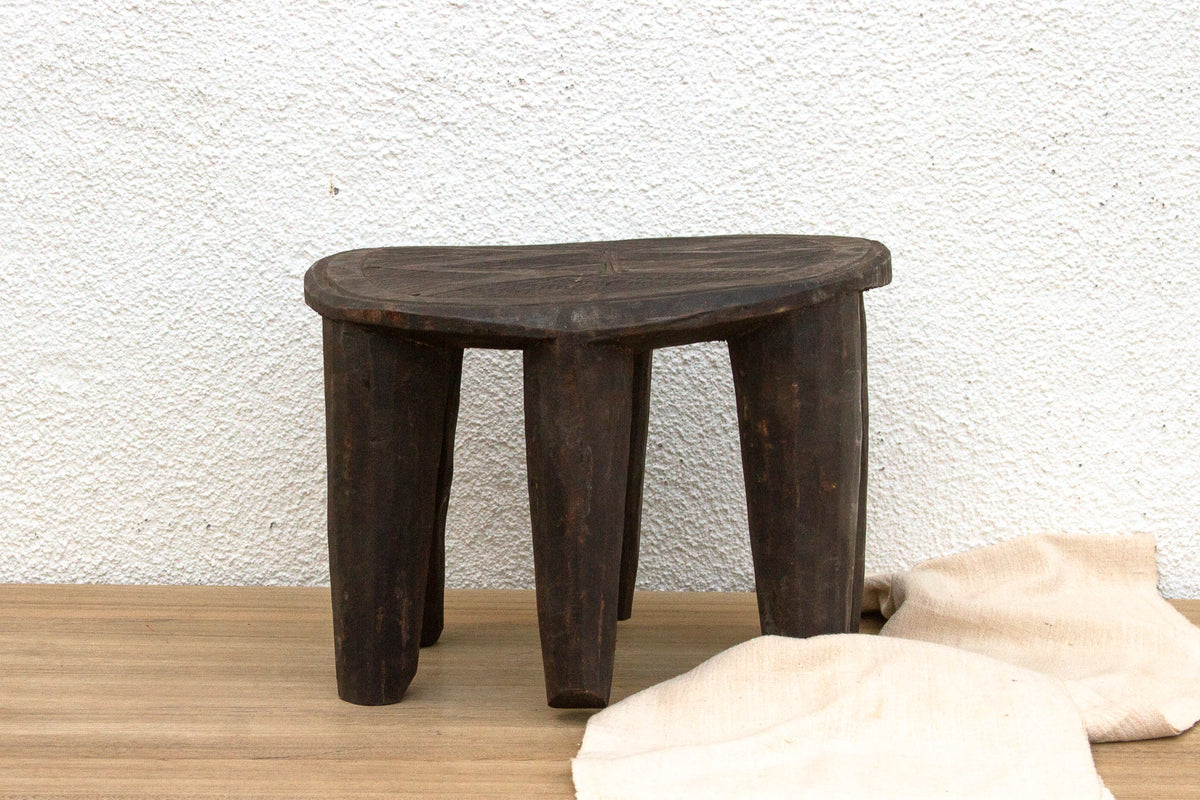 Spider Top, Nupe Carved Stool