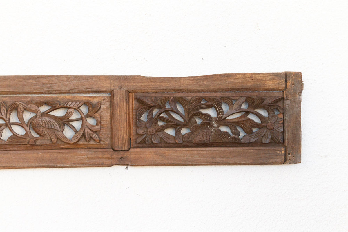 Sacred Foliage, Antique Asian Carving
