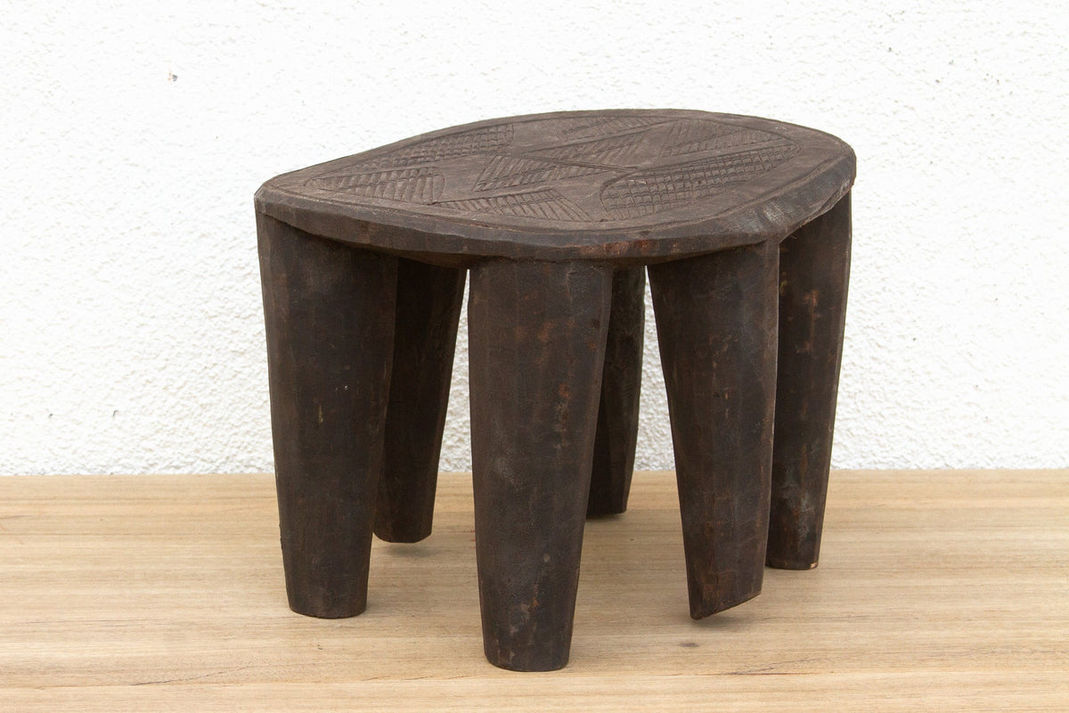 Spider Top, Nupe Carved Stool