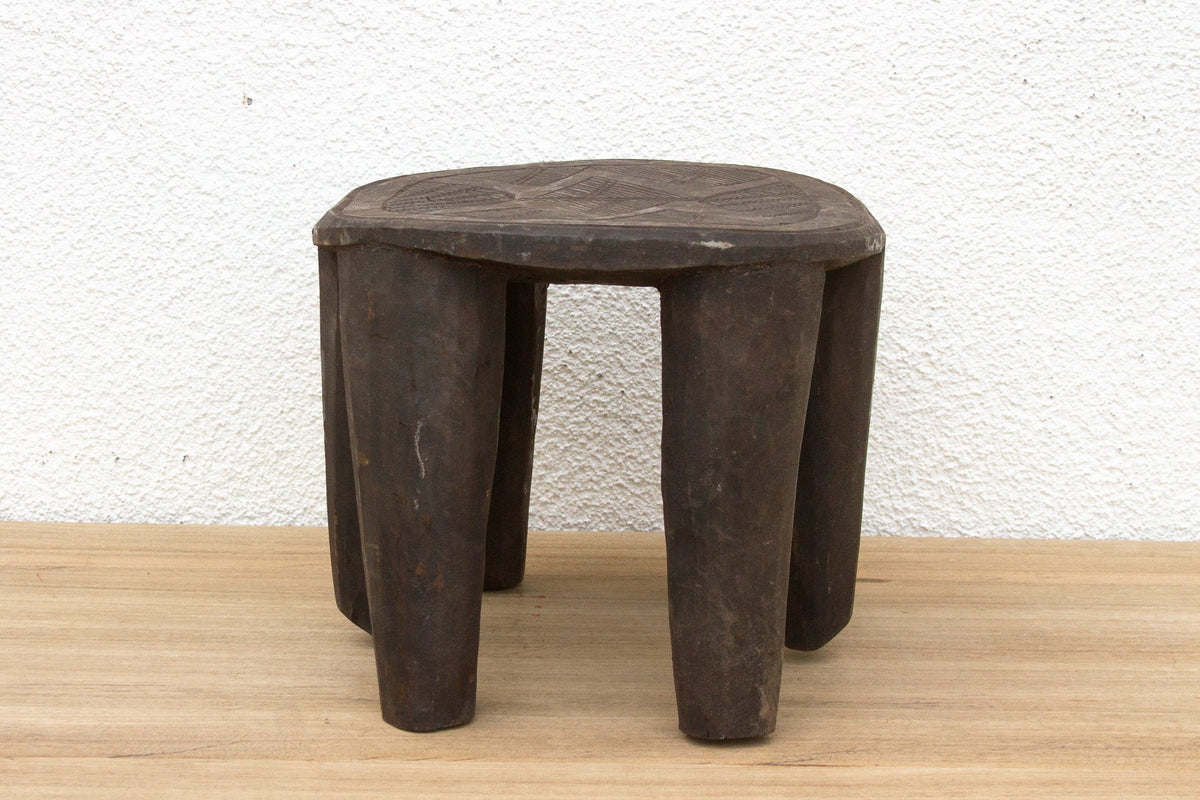 Spider Top, Nupe Carved Stool