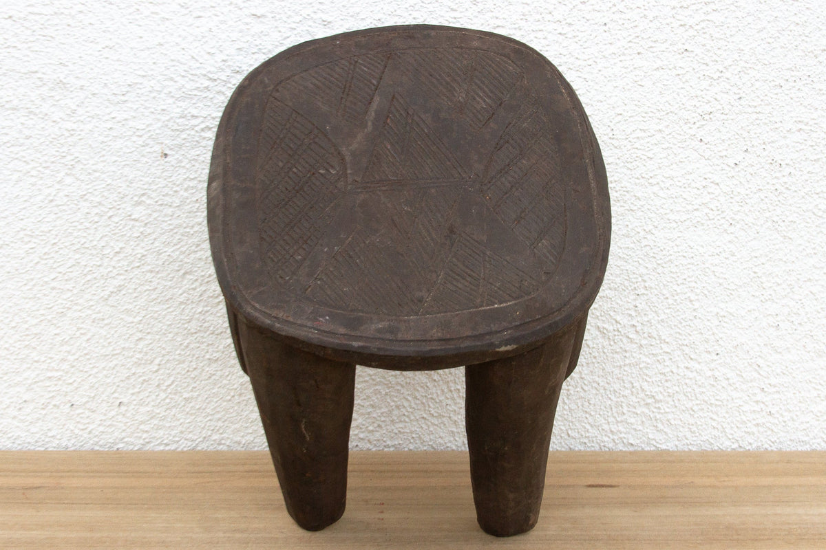Spider Top, Nupe Carved Stool