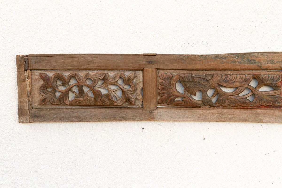 Finely Carved Eastern Scroll Long Carving