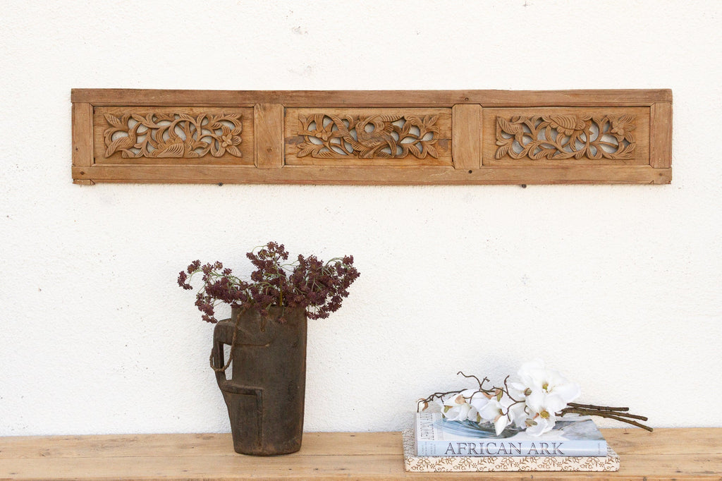 Birds & Flowers Asian Wall Panel