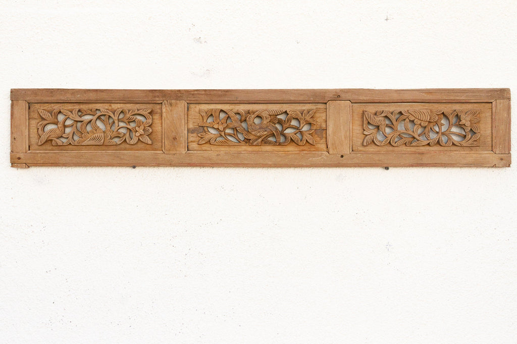 Birds & Flowers Asian Wall Panel