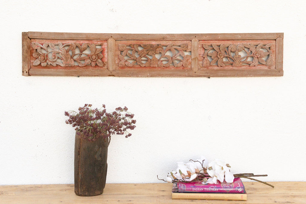 Rustic Rouge, Antique Architectural Panel
