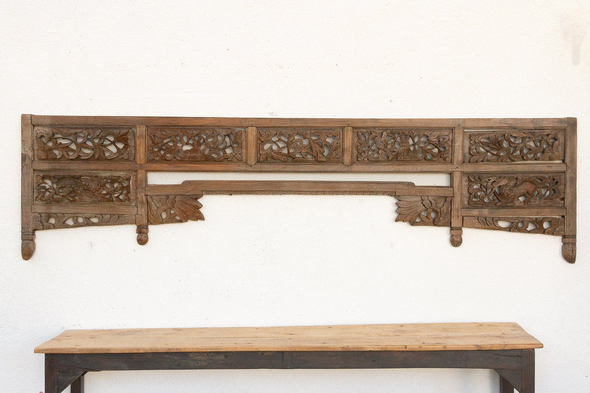 The Grand Portal, Antique Asian Architectural Panel