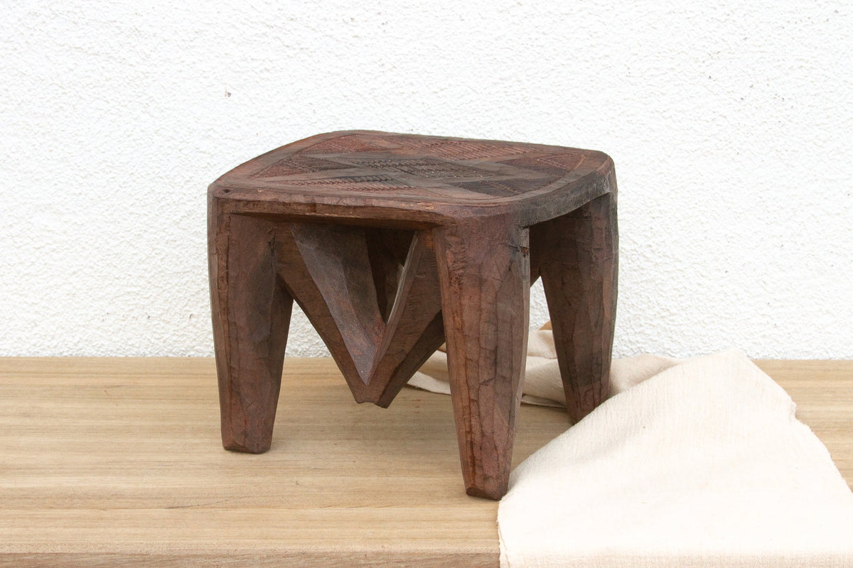 Firelight Nupe Carved Stool