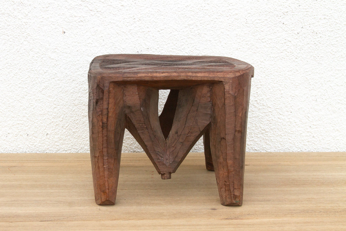 Firelight Nupe Carved Stool