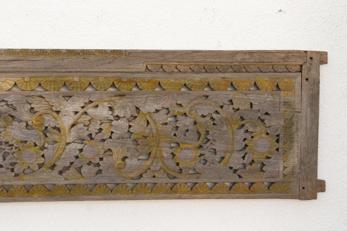 Eternal Bloom Gateway, Antique Architectural Panel