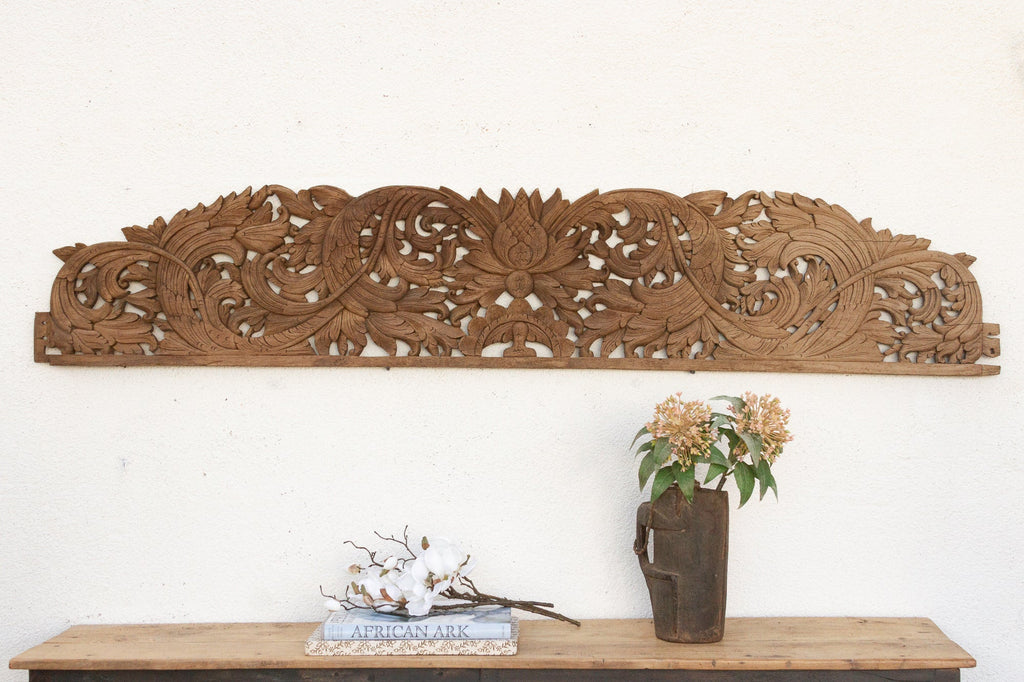 Palace Pediment Antique High Relief Carving