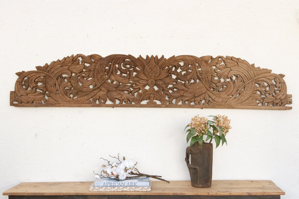 Palace Pediment Antique High Relief Carving