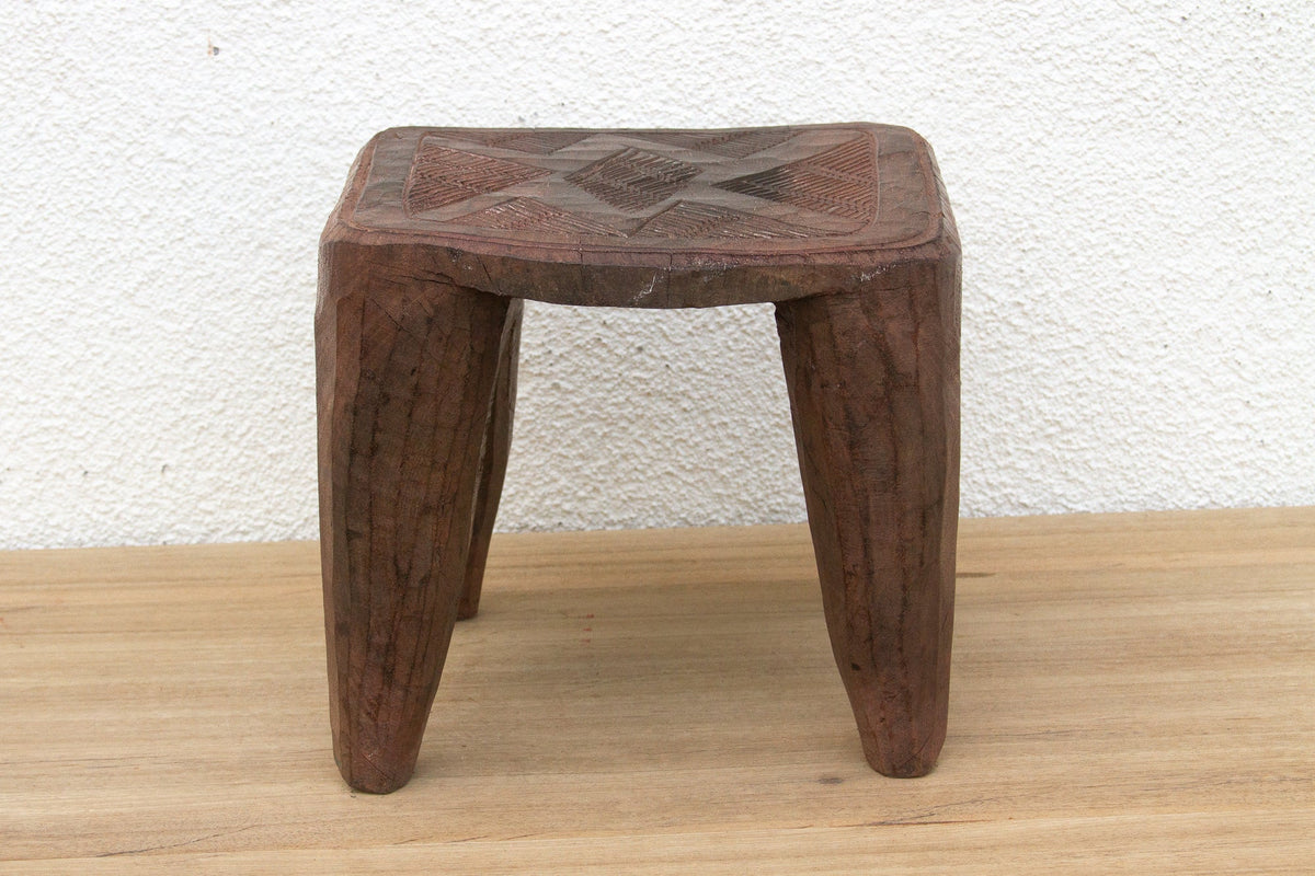 Firelight Nupe Carved Stool