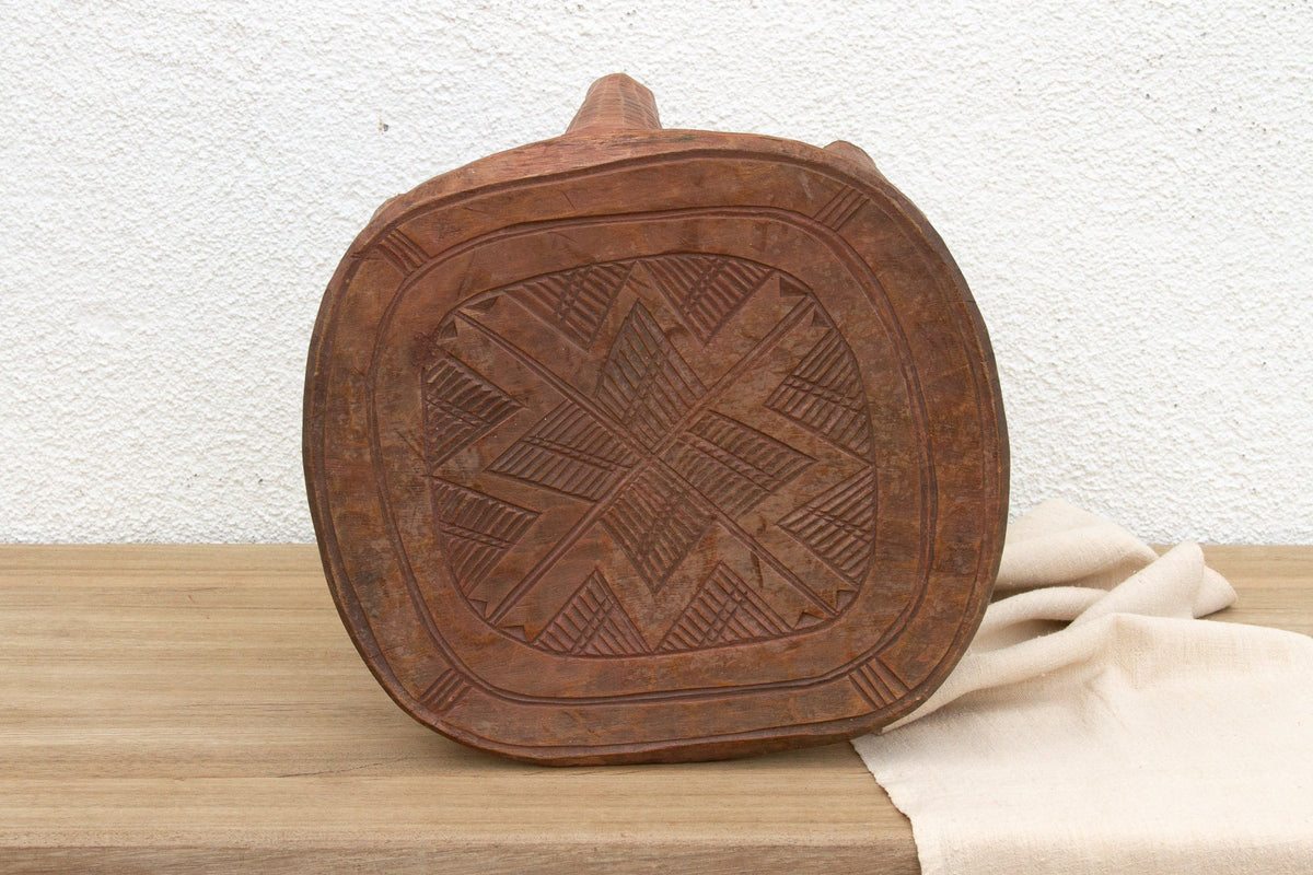Carved Vintage Heritage Nupe Stool