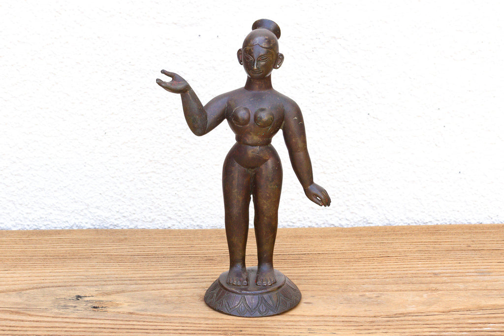 Antique Indian Bastar Mother Goddess Sculpture