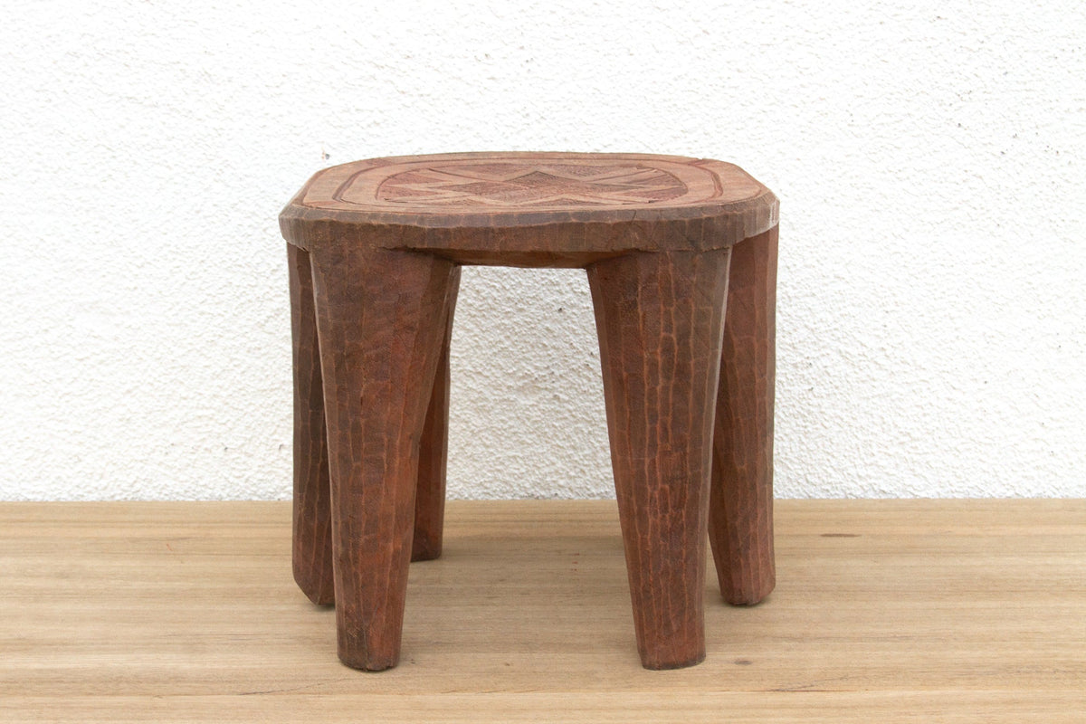 Carved Vintage Heritage Nupe Stool