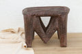 Carved Nupe Stool, Geometric Grace