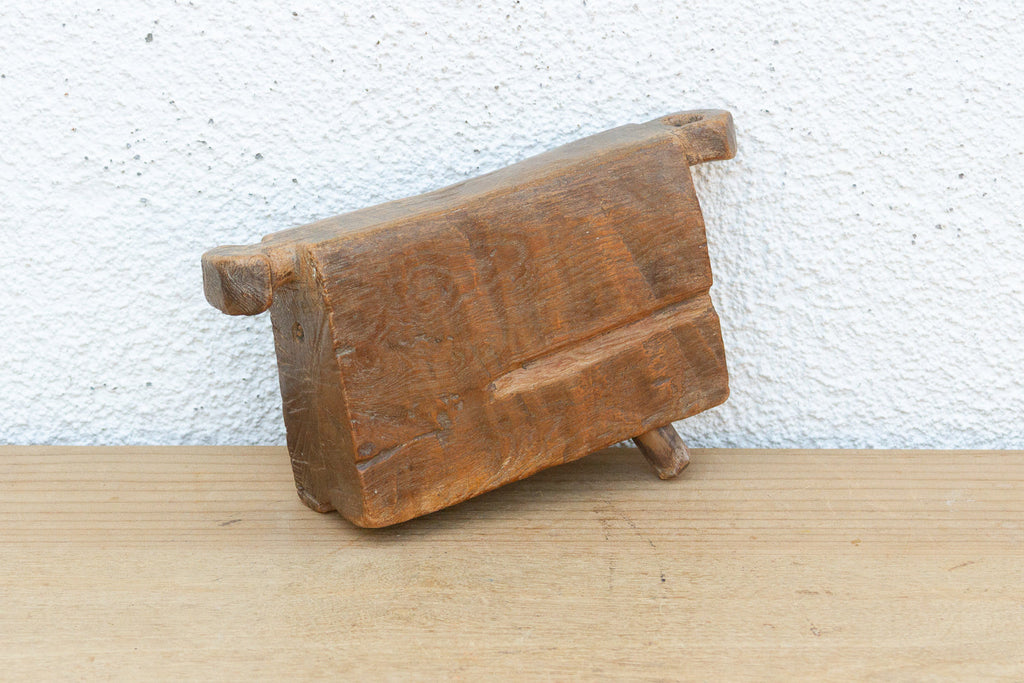 Rustic Handcarved Wooden Livestock Bell