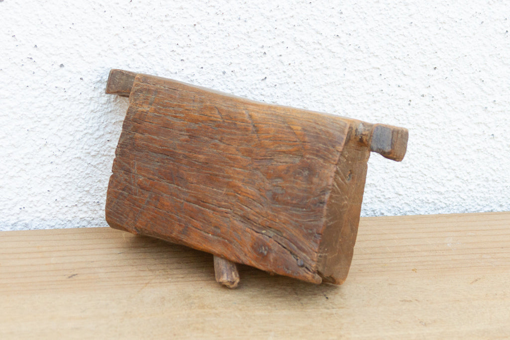 Rustic Handcarved Wooden Livestock Bell