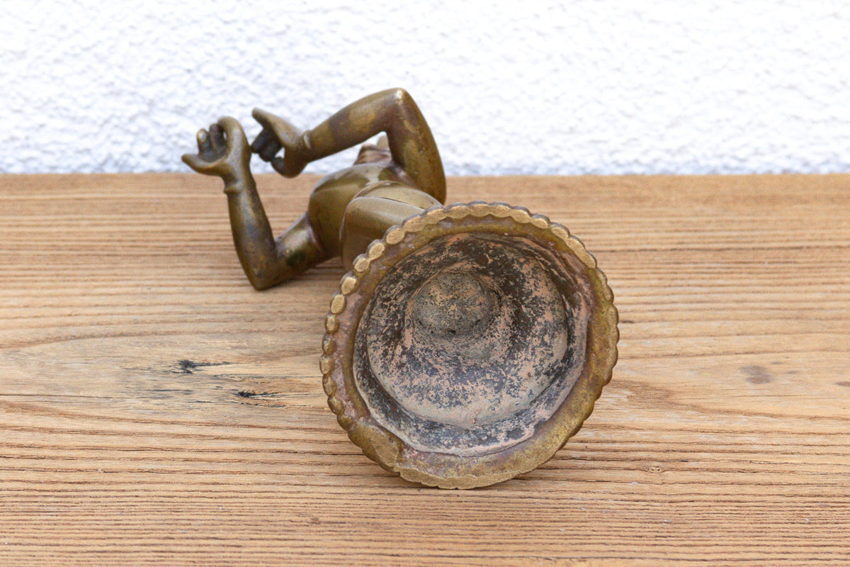 19th Century Indian Brass Krishna Figure