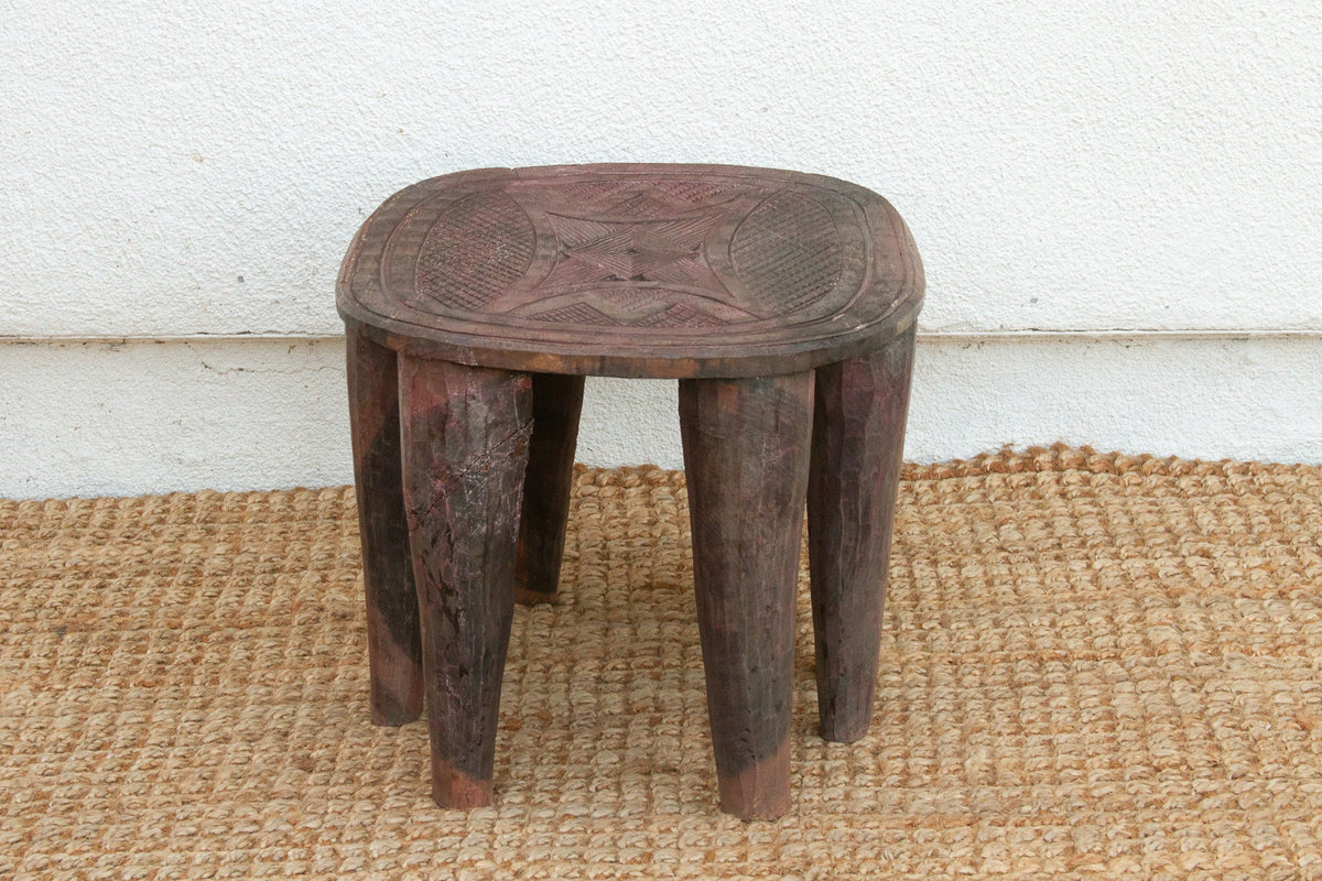 Vintage Nupe Oval Small Coffee Table
