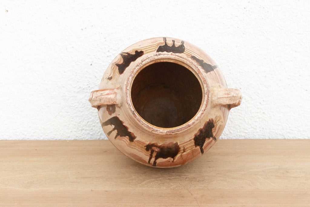 French Drip Glaze Confit Pot