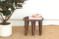 Wabi Sabi Style African End Table