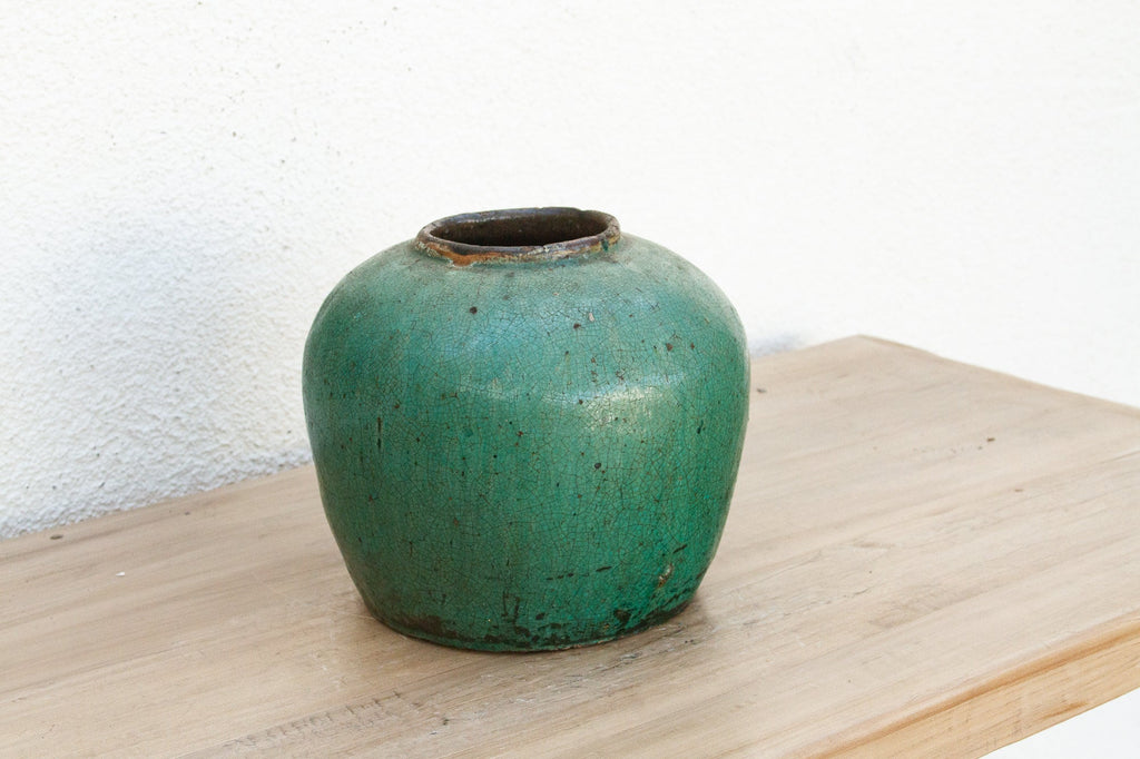 Tidal Moss Asian Ceramic Pot