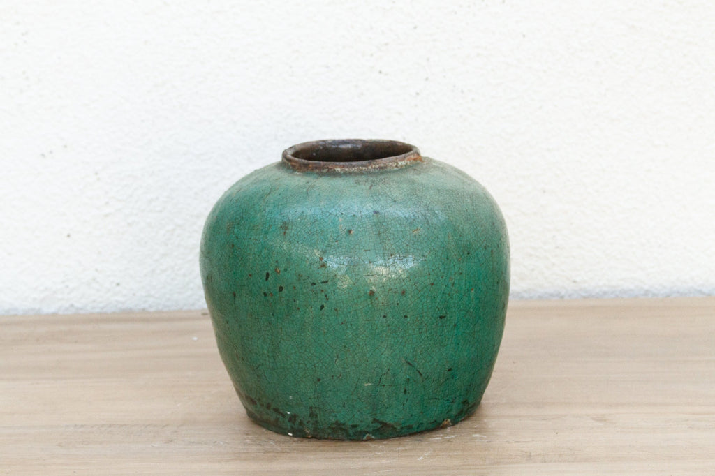 Tidal Moss Asian Ceramic Pot