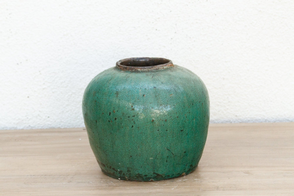 Tidal Moss Asian Ceramic Pot