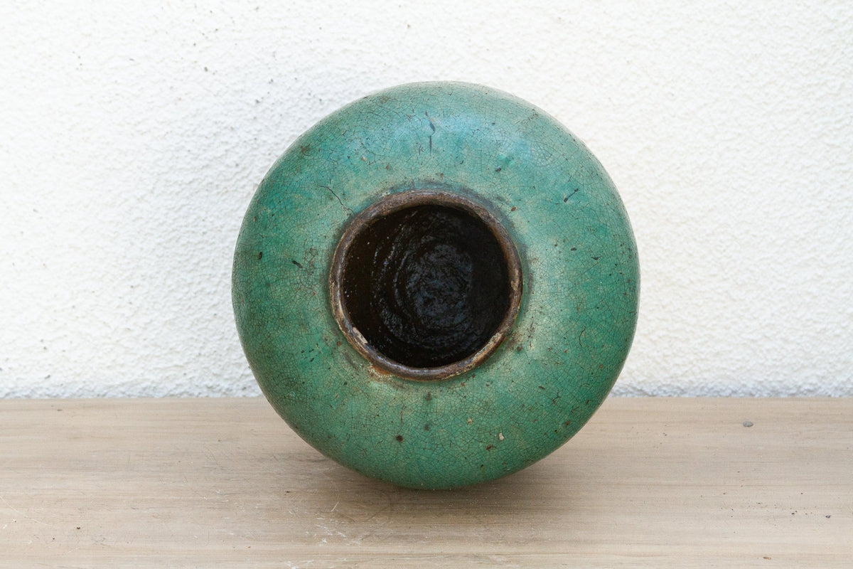 Tidal Moss Asian Ceramic Pot