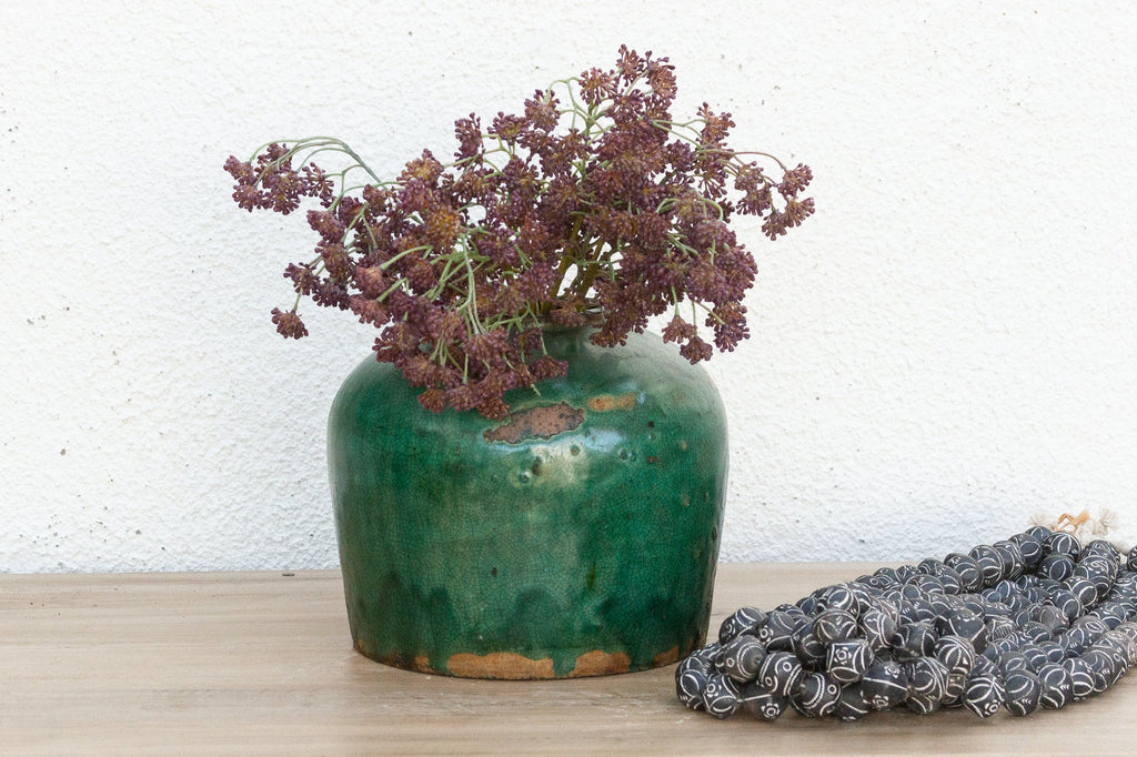 Moonlit Teal Asian Pot