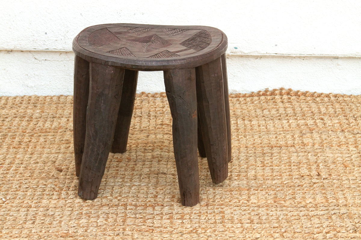 Charming Old African Nupe Side Table