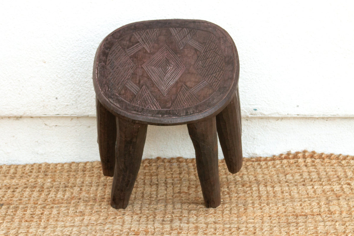 Charming Old African Nupe Side Table