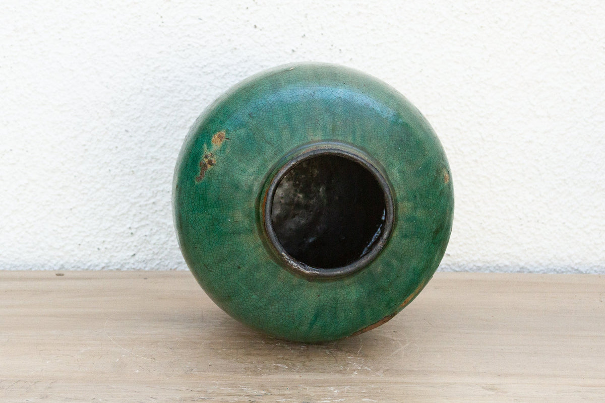 Moonlit Teal Asian Pot
