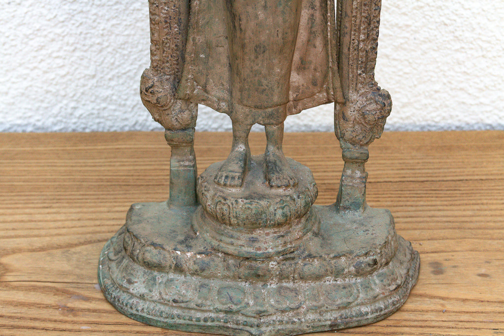 Exceptional Bronze Standing Buddha Shrine