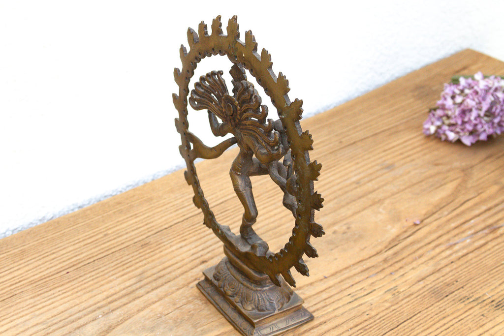Cosmic Circle of Fire Patinated Nataraja