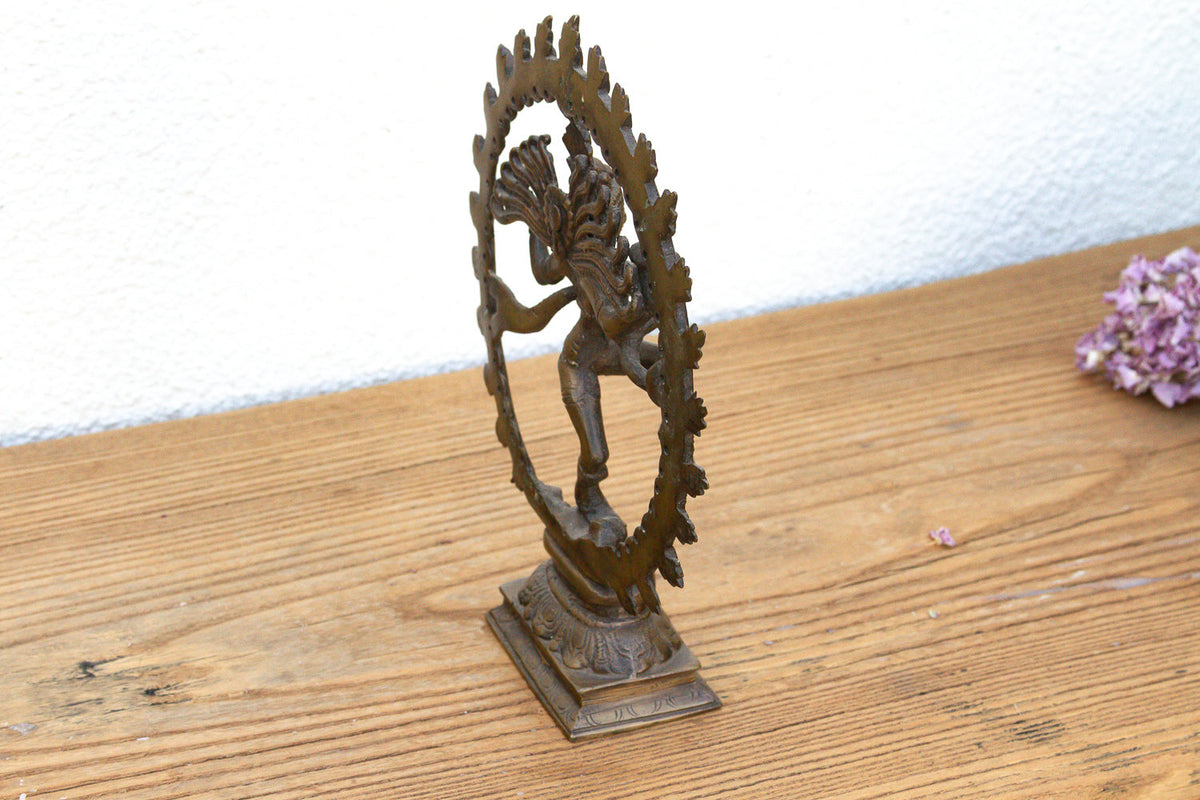 Cosmic Circle of Fire Patinated Nataraja