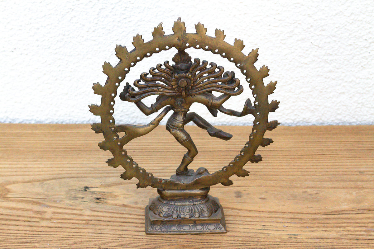 Cosmic Circle of Fire Patinated Nataraja