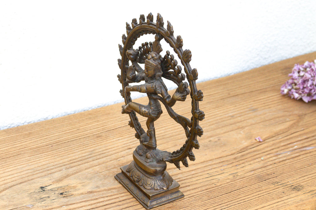 Cosmic Circle of Fire Patinated Nataraja