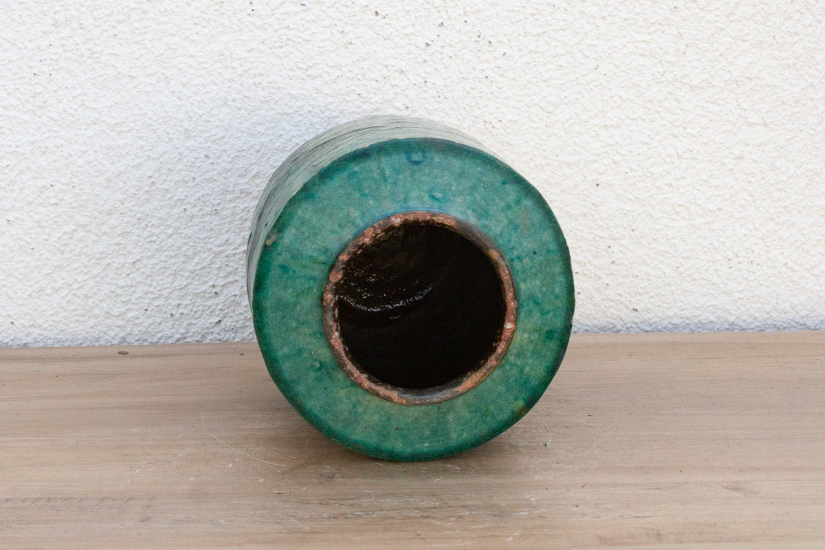 Chinese Wingbloom Glaze Green Vase