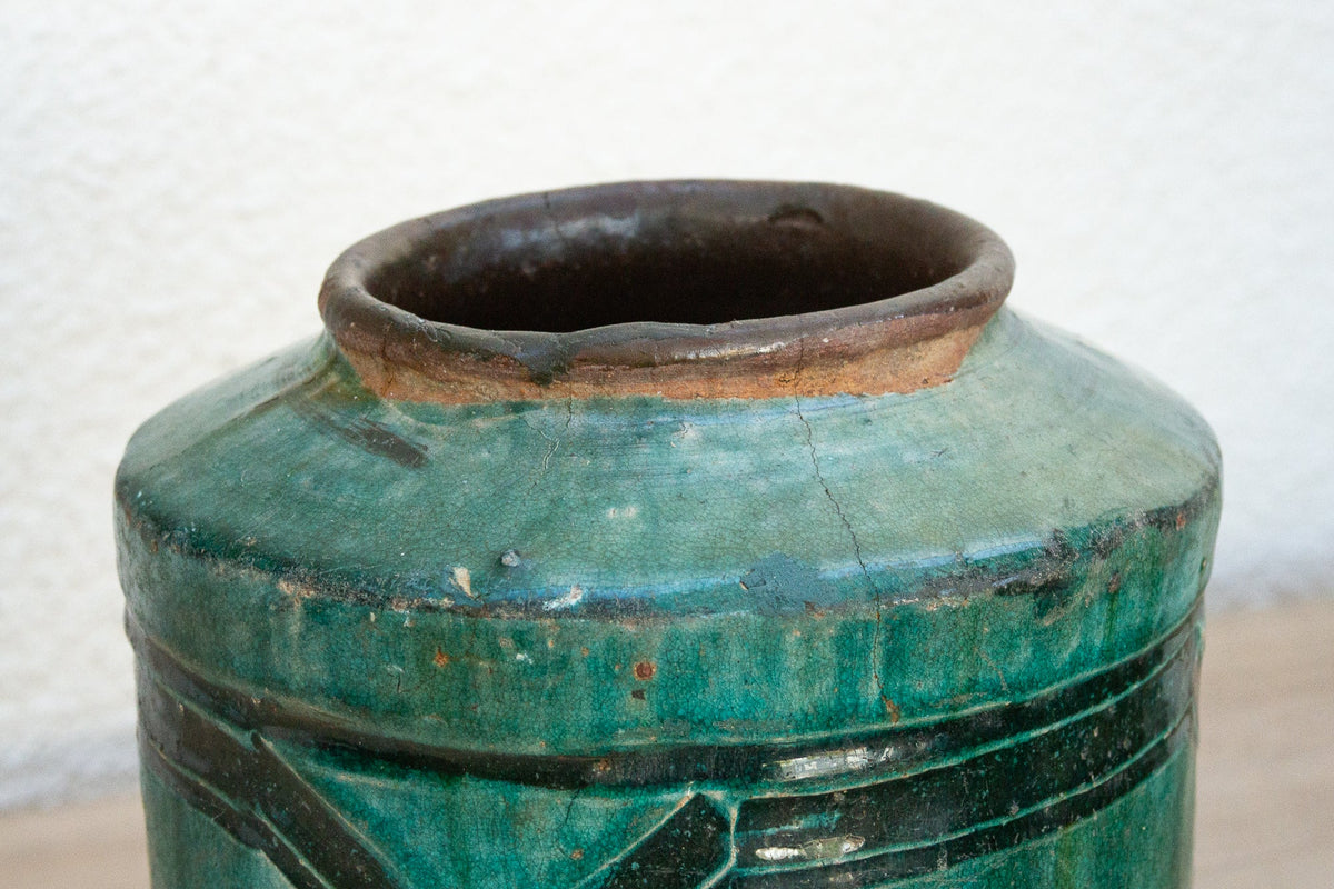 Forest Echo Glaze Asian Vase