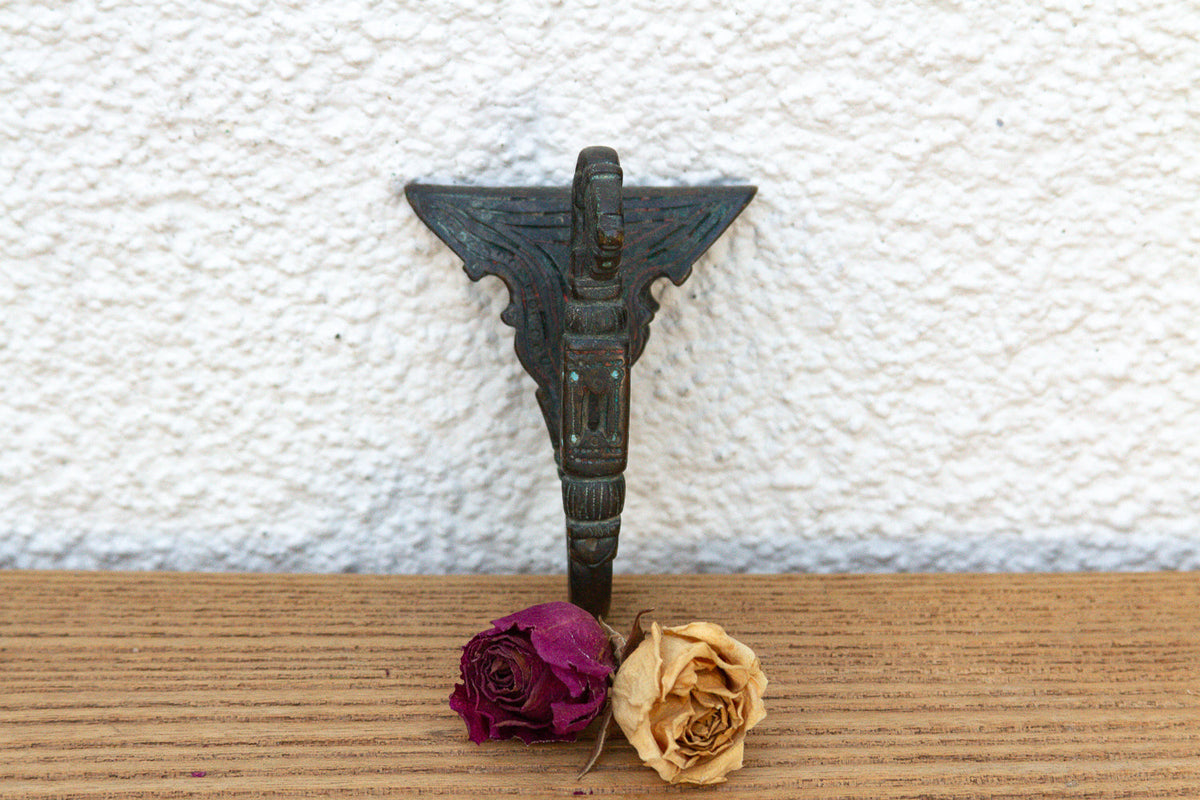 Diamond Shape Bronze Tribal Hook