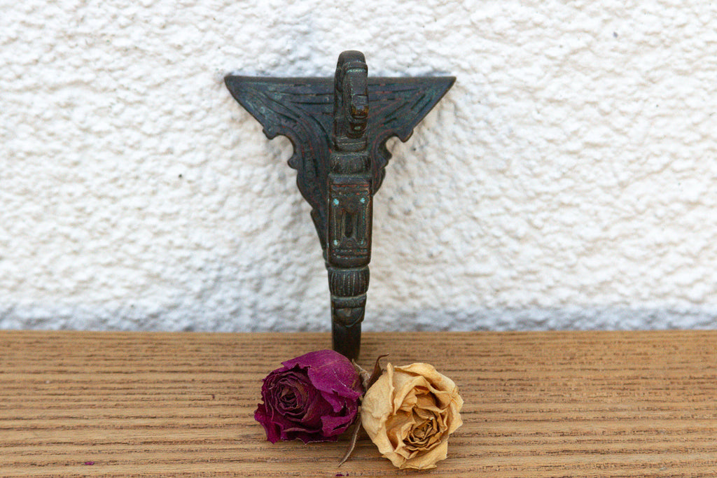 Diamond Shape Bronze Tribal Hook