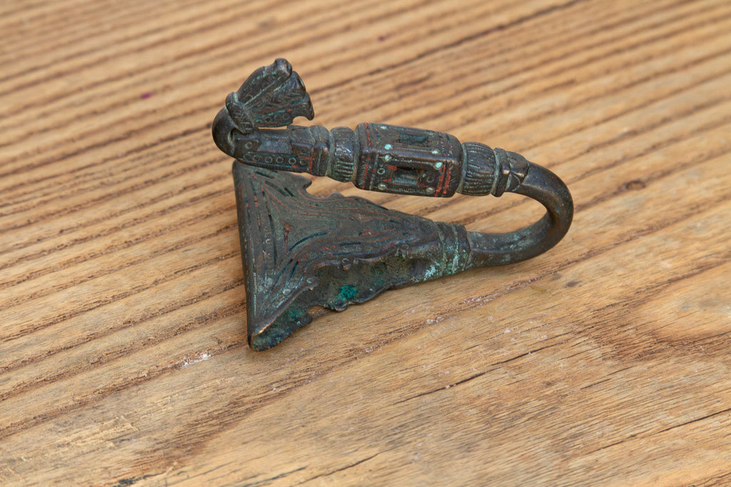 Diamond Shape Bronze Tribal Hook