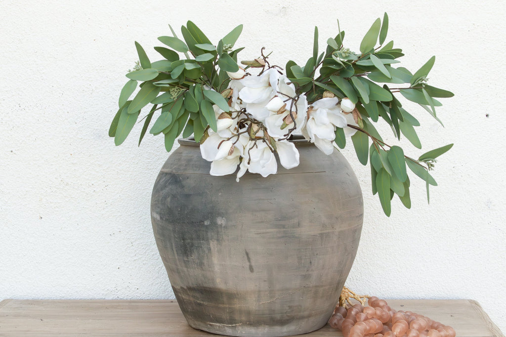 Vintage Clay Charcoal Urn