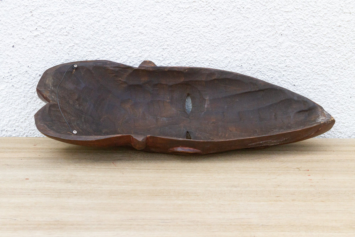Carved Wooden African Mask Wall Art